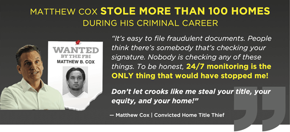 Matthew Cox Stole More Than 100 Homes during His Criminal Career